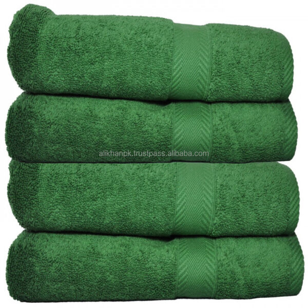 bath towel green