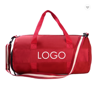 New Custom Logo Waterproof Travel Duffel Bag Portable Sport Training Duffle Fitness Gym Bags With Shoe Compartment