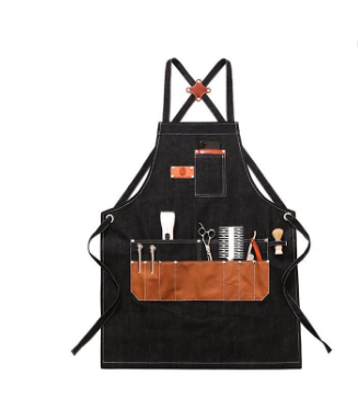 Pakistan Made Best Quality Leather Work Apron Heavy Duty Genuine Leather Aprons With Custom Logo