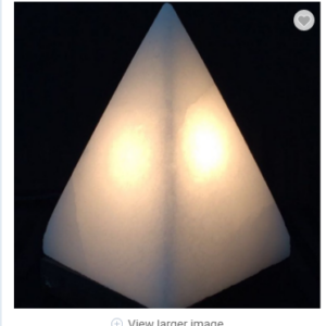 Salt Pyramid Lamp